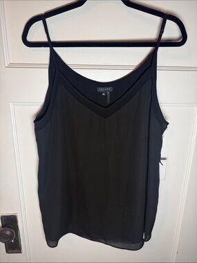 1. State Sleek Black V-Neck Adjustable Strap Camisole
